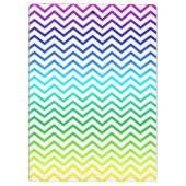 Chevron Rainbow Pattern Zigzag Klembord (Achterkant)