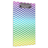 Chevron Rainbow Pattern Zigzag Klembord (Rechts)