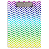 Chevron Rainbow Pattern Zigzag Klembord (Voorkant)