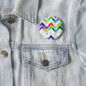 Chevron Rainbow Ronde Button 5,7 Cm (In situ)