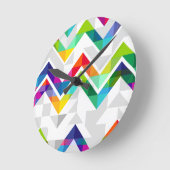 Chevron Rainbow Ronde Klok (Hoek)