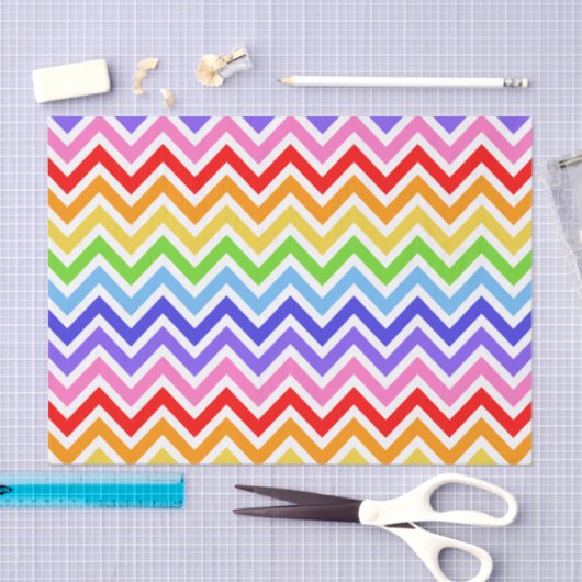 Chevron Rainbow Tissuepapier (Craft)