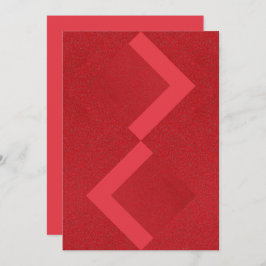 Chevron Red Bold Invitation –  Save The Date