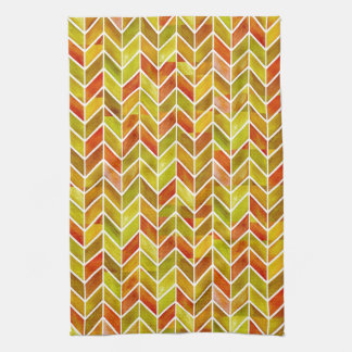 Chevron Red Sage Kitchen Towel Theedoek
