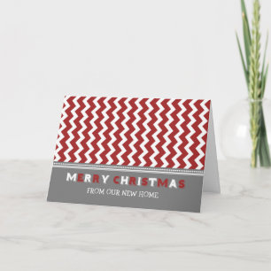 Chevron Red We hebben een vrolijke kerst Kaart ver