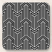 Chevron Retro Art Deco Seamless Pattern Drinkware Bier Onderzetter (Voorkant)