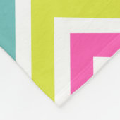 Chevron Retro Owl Fleece Deken (Hoek)