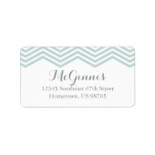 Chevron Return-adreslabels Etiket (Voorkant)