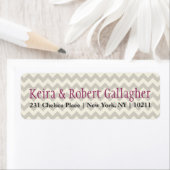 Chevron Return-adreslabels Etiket (Insitu)