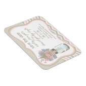 Chevron Rustic Chic Mason Jar Save the Date Magneet (Rechterzijde)