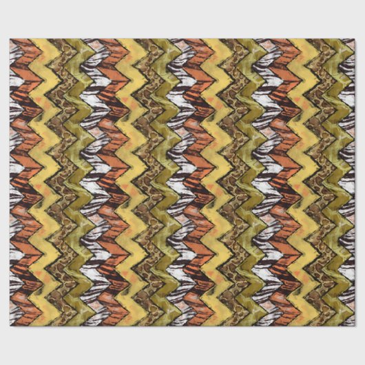 Chevron Safari Cadeaupapier (Zoom)