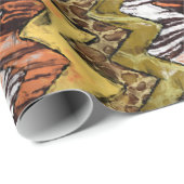 Chevron Safari Cadeaupapier (Rol Hoek)