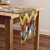 Chevron Safari Korte Tafelloper (Voorbeeld)