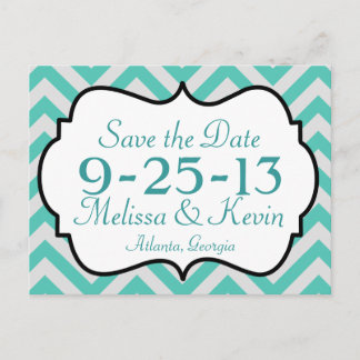 Chevron Save the Date Briefkaart