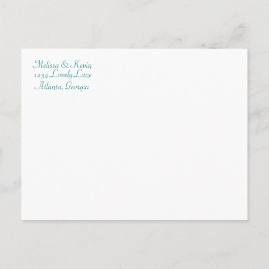 Chevron Save the Date Briefkaart (Achterkant)