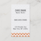 Chevron Shears Barber/Cosmetoloog Visitekaartje (Achterkant)