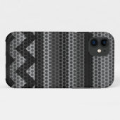 Chevron Stainless Steel Hole Metal 2 Case-Mate iPhone Case (Achterkant (horizontaal))