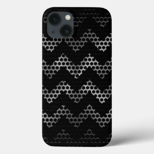 Chevron Stainless Steel Hole Metal iPhone 13 Hoesje