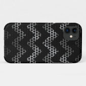 Chevron Stainless Steel Hole Metal Case-Mate iPhone Case (Achterkant (horizontaal))