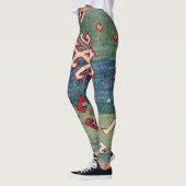 Chevron Stars II 19e eeuw Colorful Steel Blue Leggings (Links)