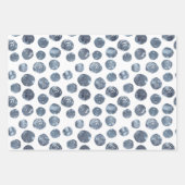 Chevron Stippen Inpakpapier Set van 3 Vel (Voorkant 2)