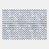 Chevron Stippen Inpakpapier Set van 3 Vel (Voorkant)