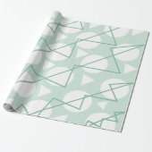 Chevron Streep Geometrisch Cadeaupapier (Uitgerold)