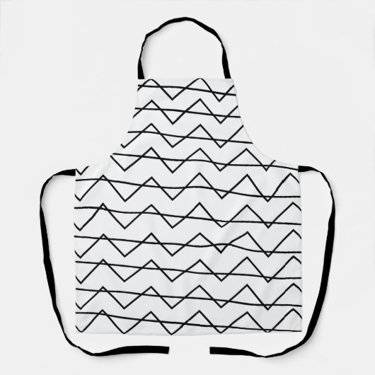 Chevron Streep Schort (Voorkant)