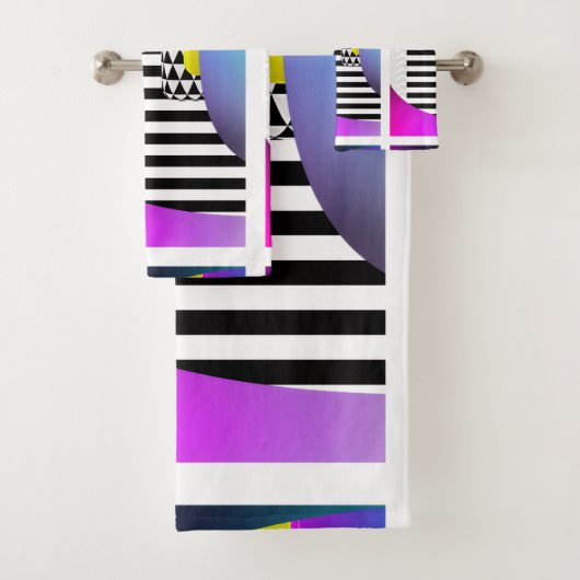 Chevron Strepen Driehoeken Bad Handdoek (Insitu)