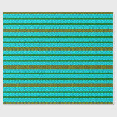 Chevron Strepen Geometrisch Patroon Cadeaupapier (Vlak)
