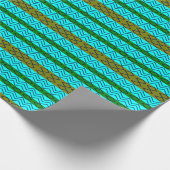 Chevron Strepen Geometrisch Patroon Cadeaupapier (Hoek)