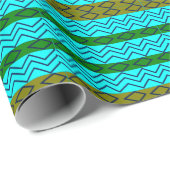 Chevron Strepen Geometrisch Patroon Cadeaupapier (Rol Hoek)