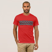 Chevron-strepen T-shirt (Voorkant volledig)