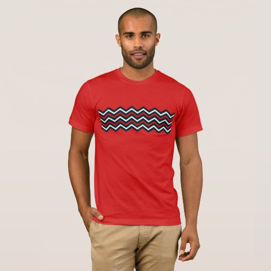 Chevron-strepen T-shirt (Voorkant volledig)