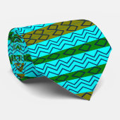 Chevron strepen Zigzag Stropdas (Opgerold)
