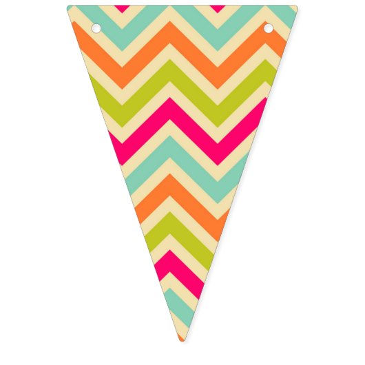 Chevron Stripe en Polka Dot Vlag Banner (Eerste vlag)