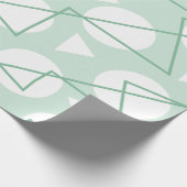 Chevron Stripe Geometric Pattern Cadeaupapier (Hoek)