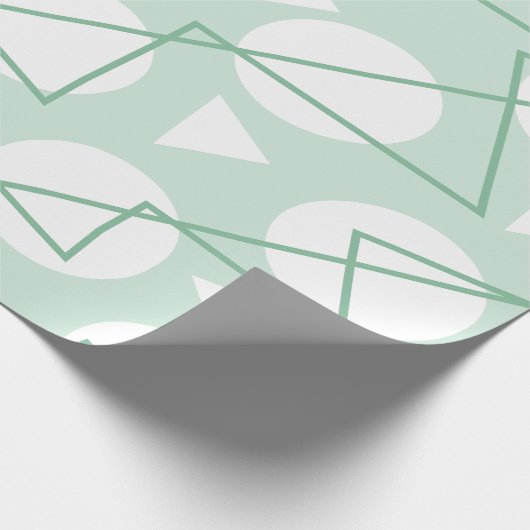 Chevron Stripe Geometric Pattern Cadeaupapier (Hoek)