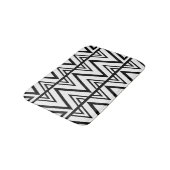 Chevron Stripe Zwart-wit Chevron Stripe Badmat (Gekanteld)