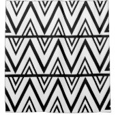 Chevron Stripe Zwart-wit Chevron Stripe Douchegordijn (Voorkant)