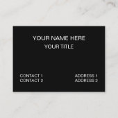 Chevron Stripe Zwart-wit Chevron Stripe Visitekaartje (Achterkant)