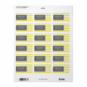 Chevron Stripes (de beste prijs van vandaag) Etiket (Full Sheet)