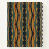 Chevron Stripes in Earth Tones Notitieboek (Achterkant)