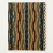 Chevron Stripes in Earth Tones Planner (Achterkant)