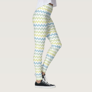 Chevron Stripes in pastelkleuren Leggings