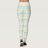 Chevron Stripes in pastelkleuren Leggings (Achterkant)