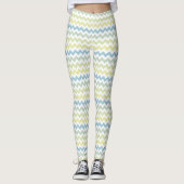 Chevron Stripes in pastelkleuren Leggings (Voorkant)