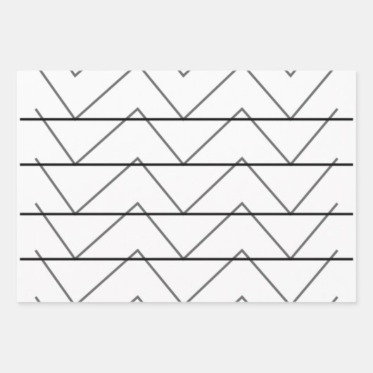 Chevron Stripes Pattern Inpakpapier Vel (Voorkant 3)