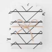 Chevron Stripes Pattern Inpakpapier Vel (In situ)