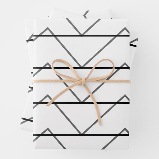 Chevron Stripes Pattern Inpakpapier Vel (In situ)